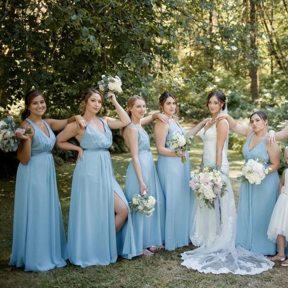 vera wang white bridesmaid dress